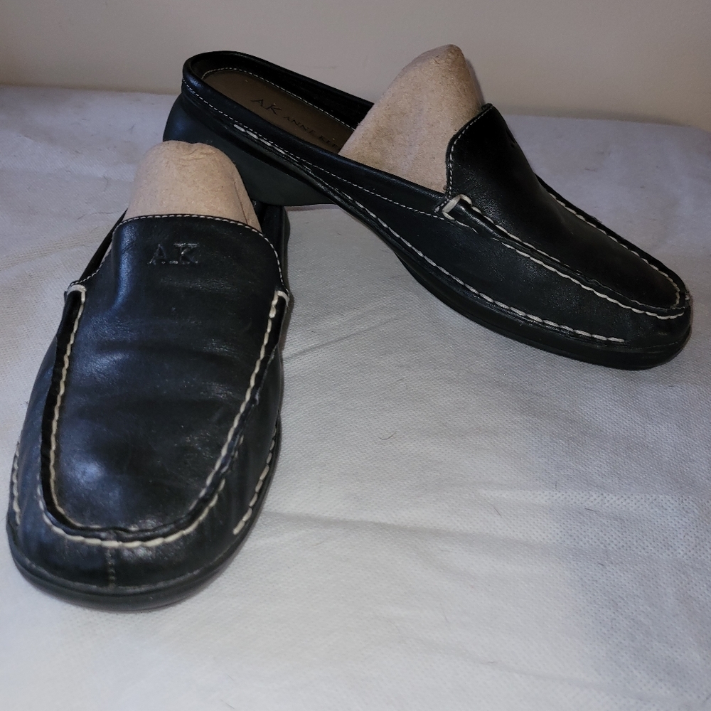 Anne Klein Leather Slides